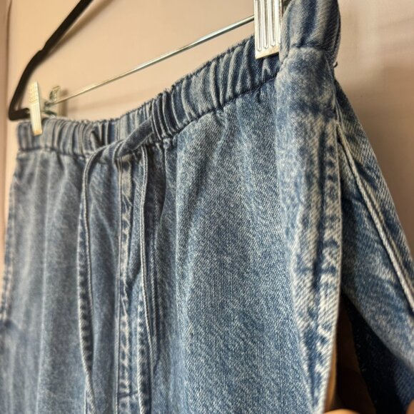 Rag & Bone Ultra Featherweight Logan Wide-Leg Beach Pants Denim Blue 25 - Picture 9 of 10